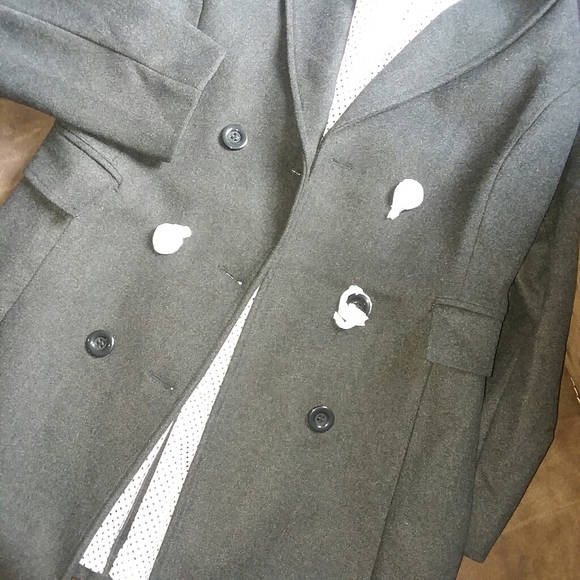 Nwt womens double breasted peacoat XL charcoal - Picture 3 of 5